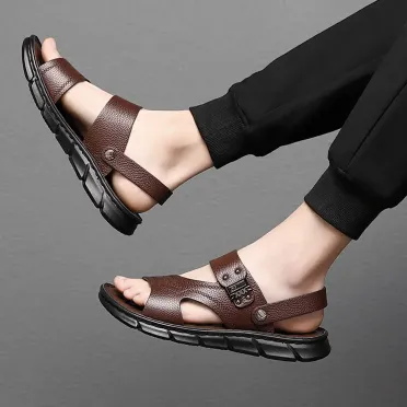 FOOT HEAVEN GENUINE LEATHER SANDALS